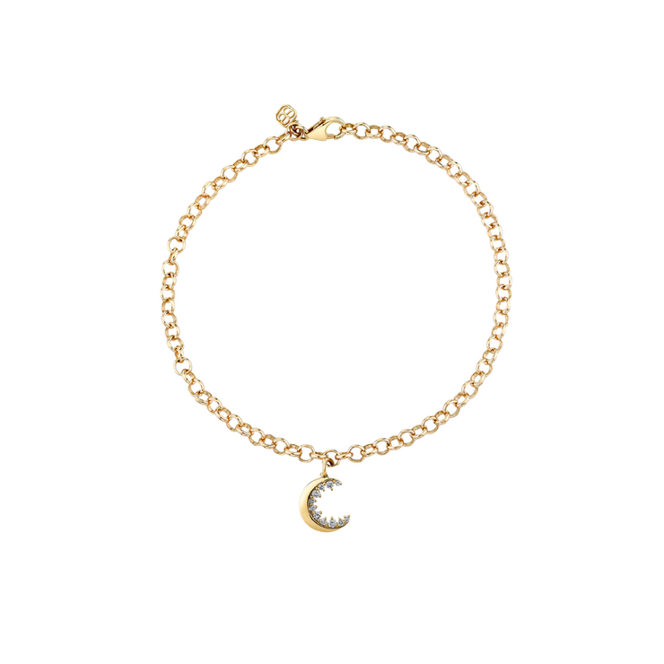 Crescent Moon Chain Bracelet