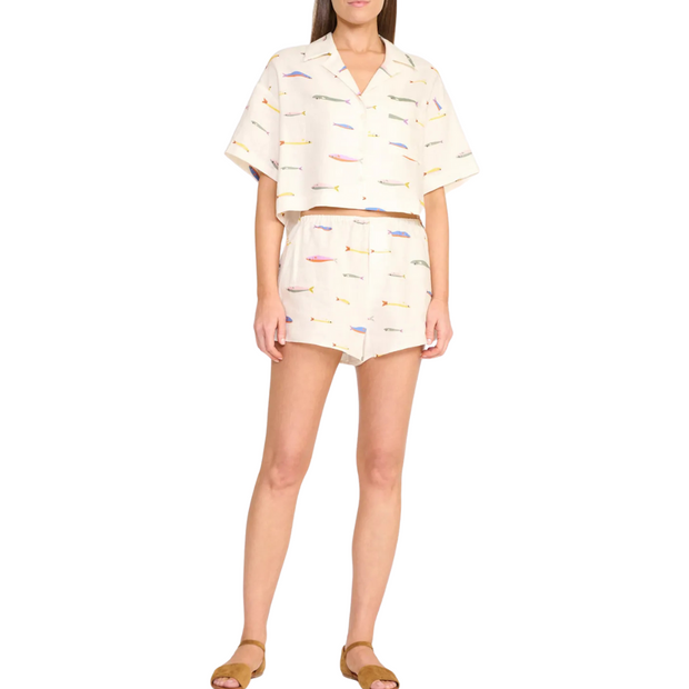 Daya Linen Pop Top