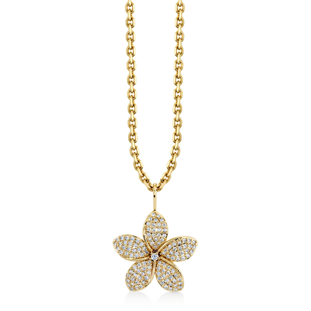 Plumeria Charm Necklace