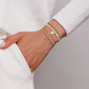4mm Pave Link Bracelet