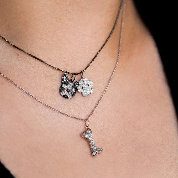 Pave Paw Charm