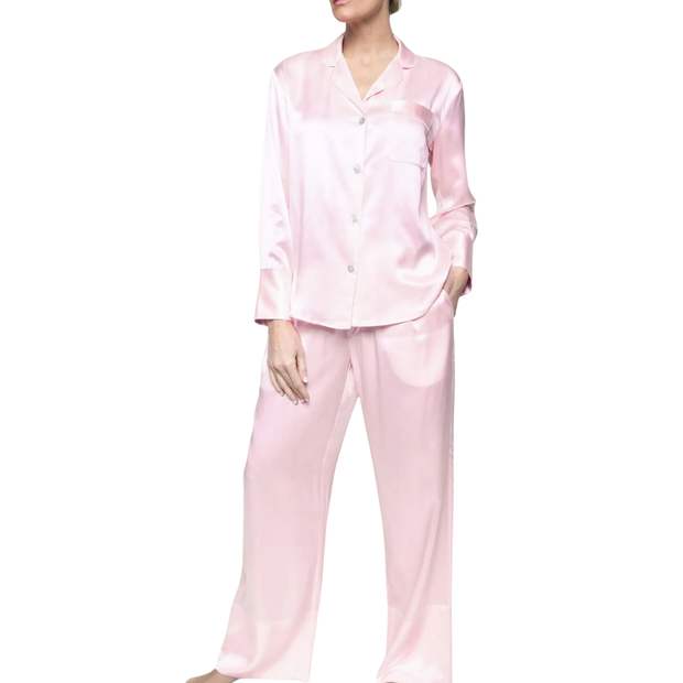 Pink Silk PJ Set