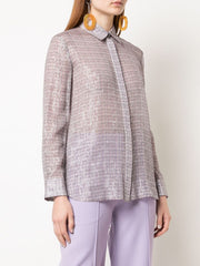 Lavender Chiffon Shirt