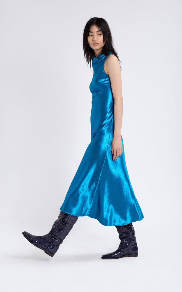 Andy Glossy Satin Dress