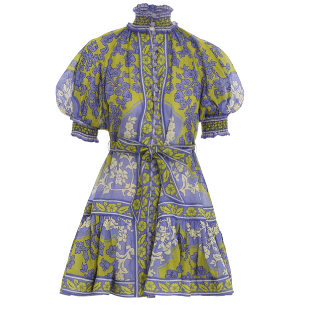 Raie Lantern Mini Dress