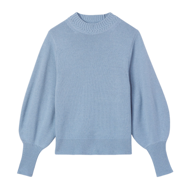 Eco Cashmere Balloon Sleeve Sweater