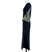 Nylon Twill Mix Cotton Jersey Dress