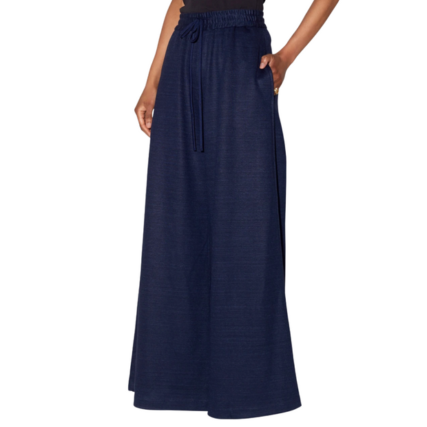 Wide-Leg Lounge Pant in Luxe Jersey