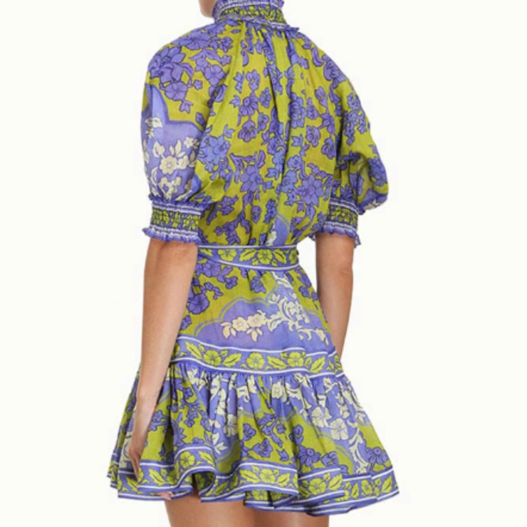 Raie Lantern Mini Dress