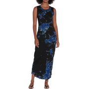 Black Indigo Column Dress