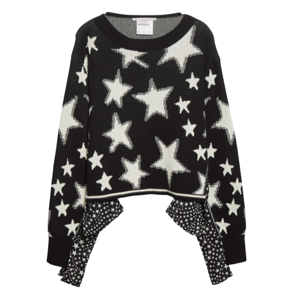 Black jumper 2025 with white stars