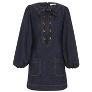 Devi Lace Up Tunic Dress