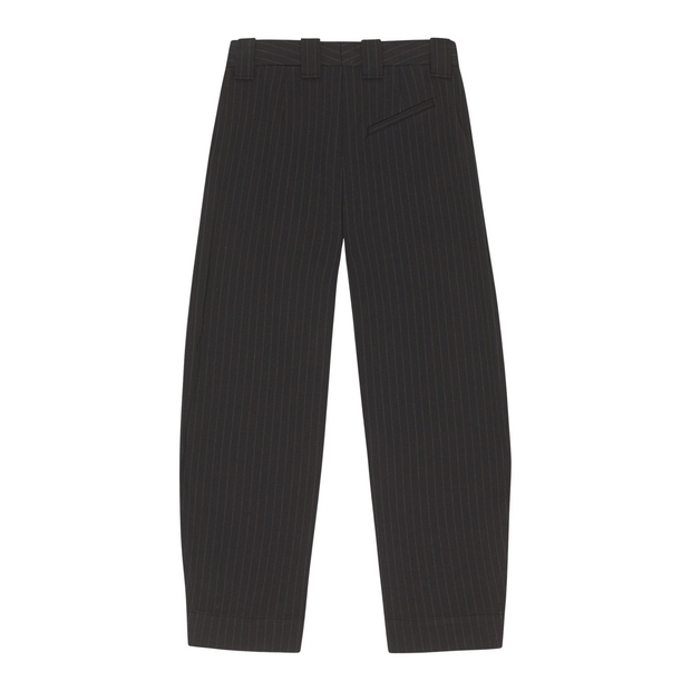 Stretch Stripe Mid Waist Pants