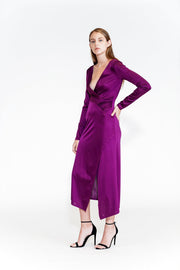 Matte Jersey Wrap Dress