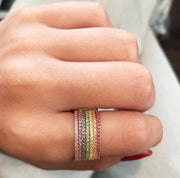 YELLOW SAPPHIRE ETERNITY BAND