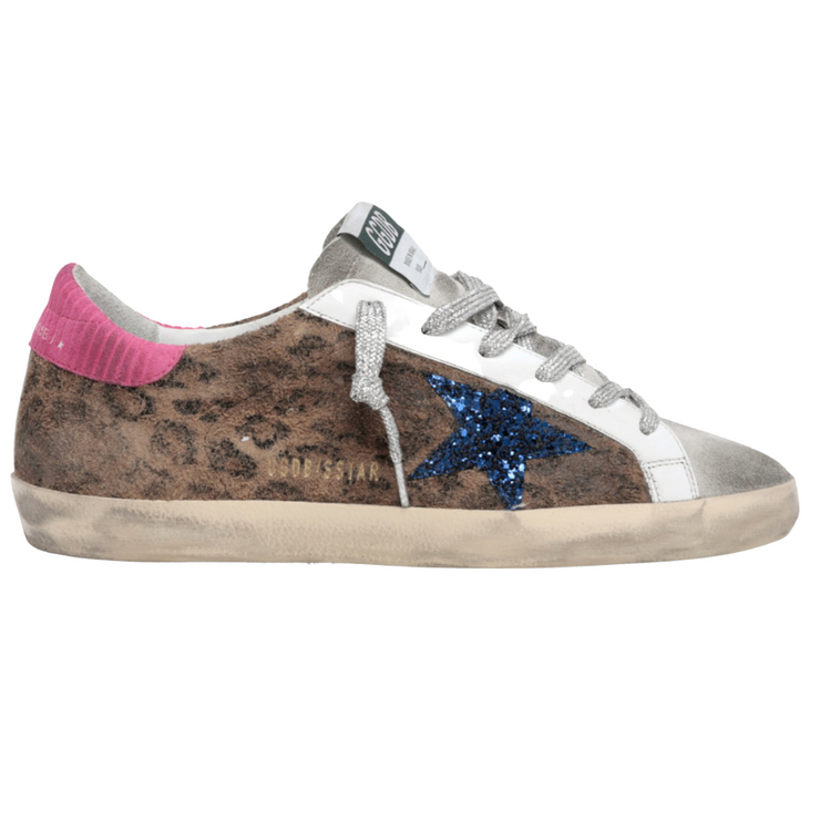Golden goose leopard sales laces