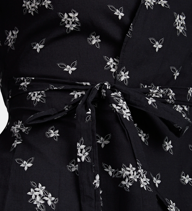Gaze Print Jacket Blouse