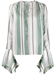Striped Elongated Sleeve Top
