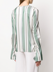 Striped Elongated Sleeve Top