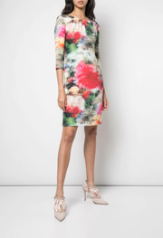 Floral Print Fitted Dress