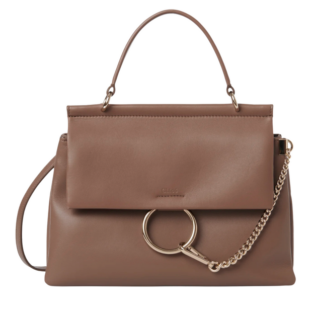 Taupe Top Handle Faye Handbag