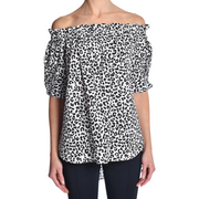 Printed Poplin Top