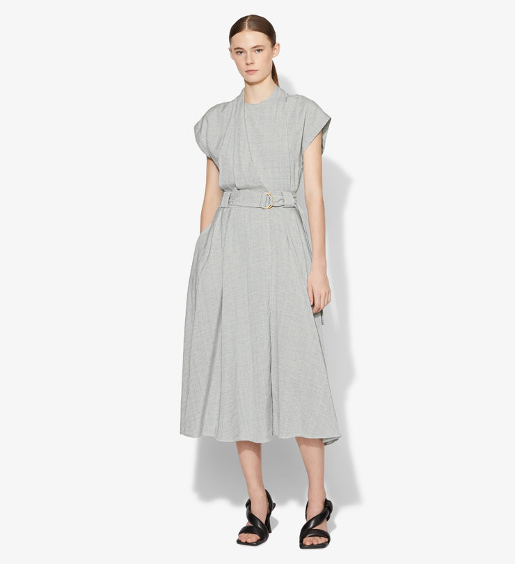 LIGHT WEIGHT SS WRAP DRESS